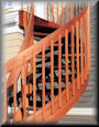Optional Square balusters with 5 1/2" deep rails